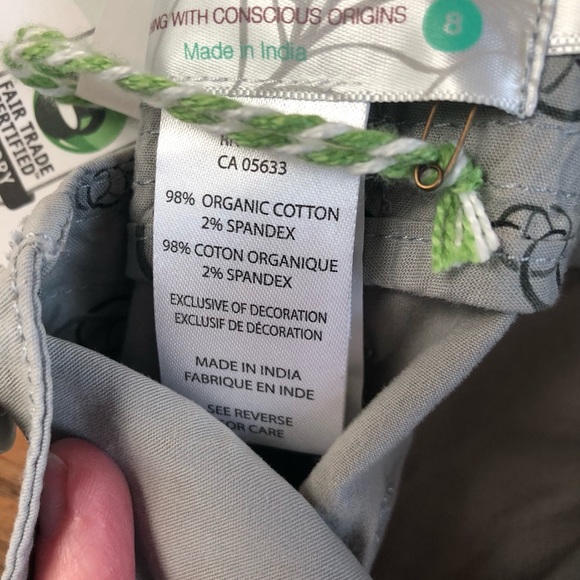 NWT Aventura Organic Cotton Capris size 8 - Picture 11 of 11